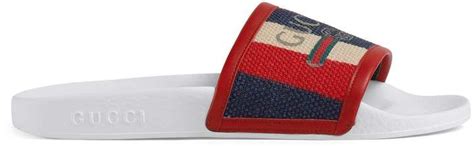 gucci logo sylvie slide sandal fake